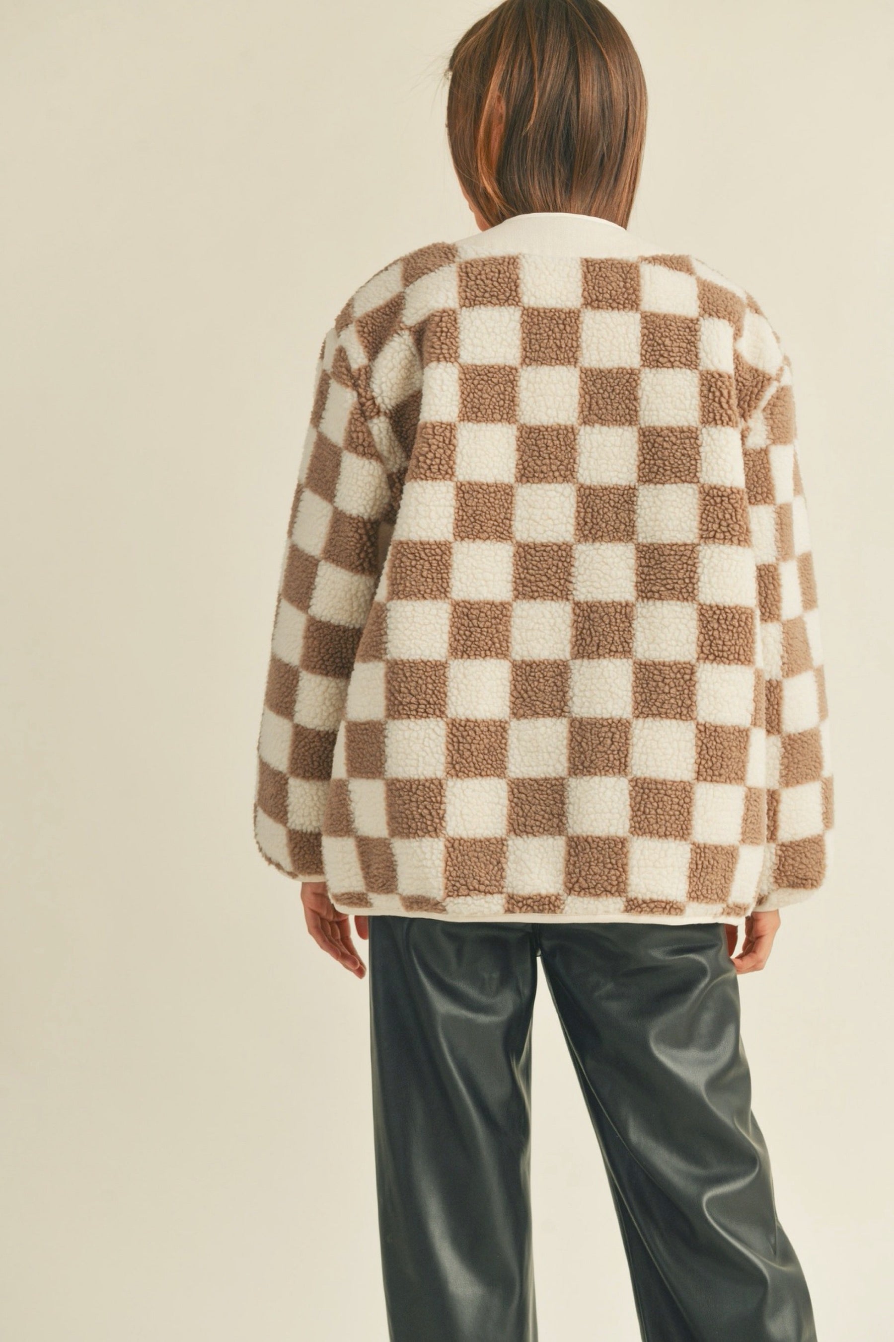 Mocha Checker Jacket