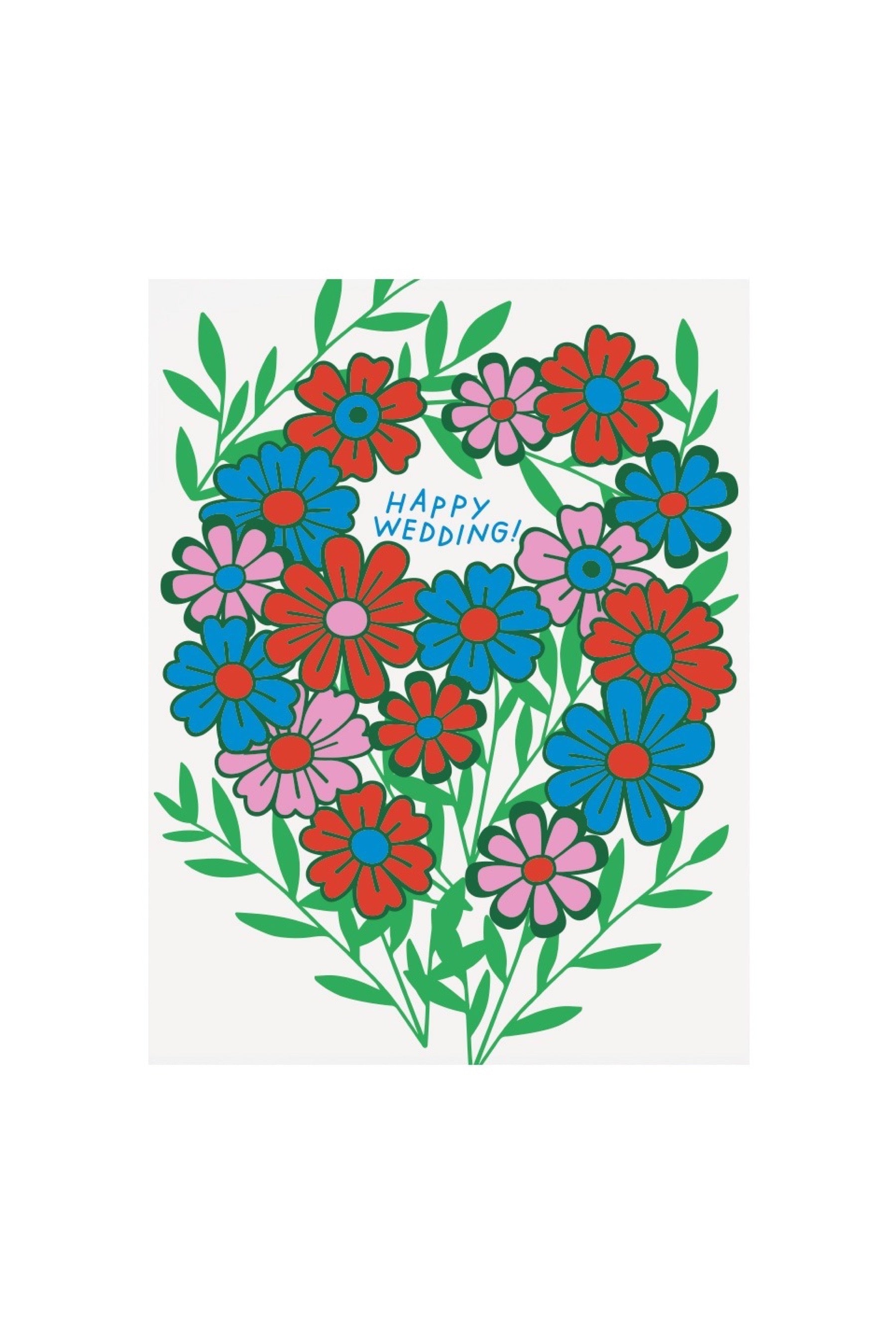 Floral Wedding Card