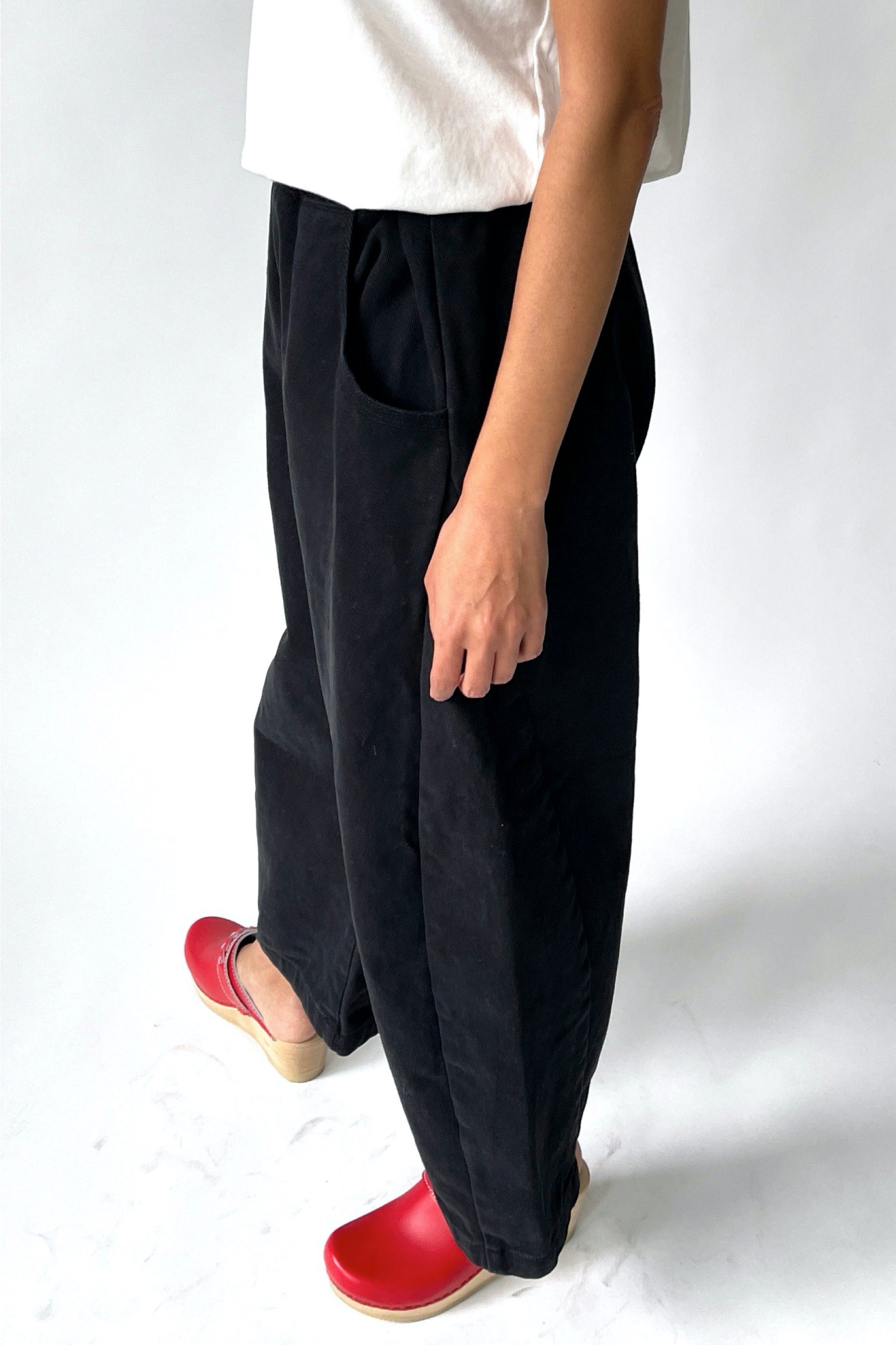 Black Canvas Arc Pant