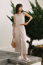 Sand Gauze Wide Pant