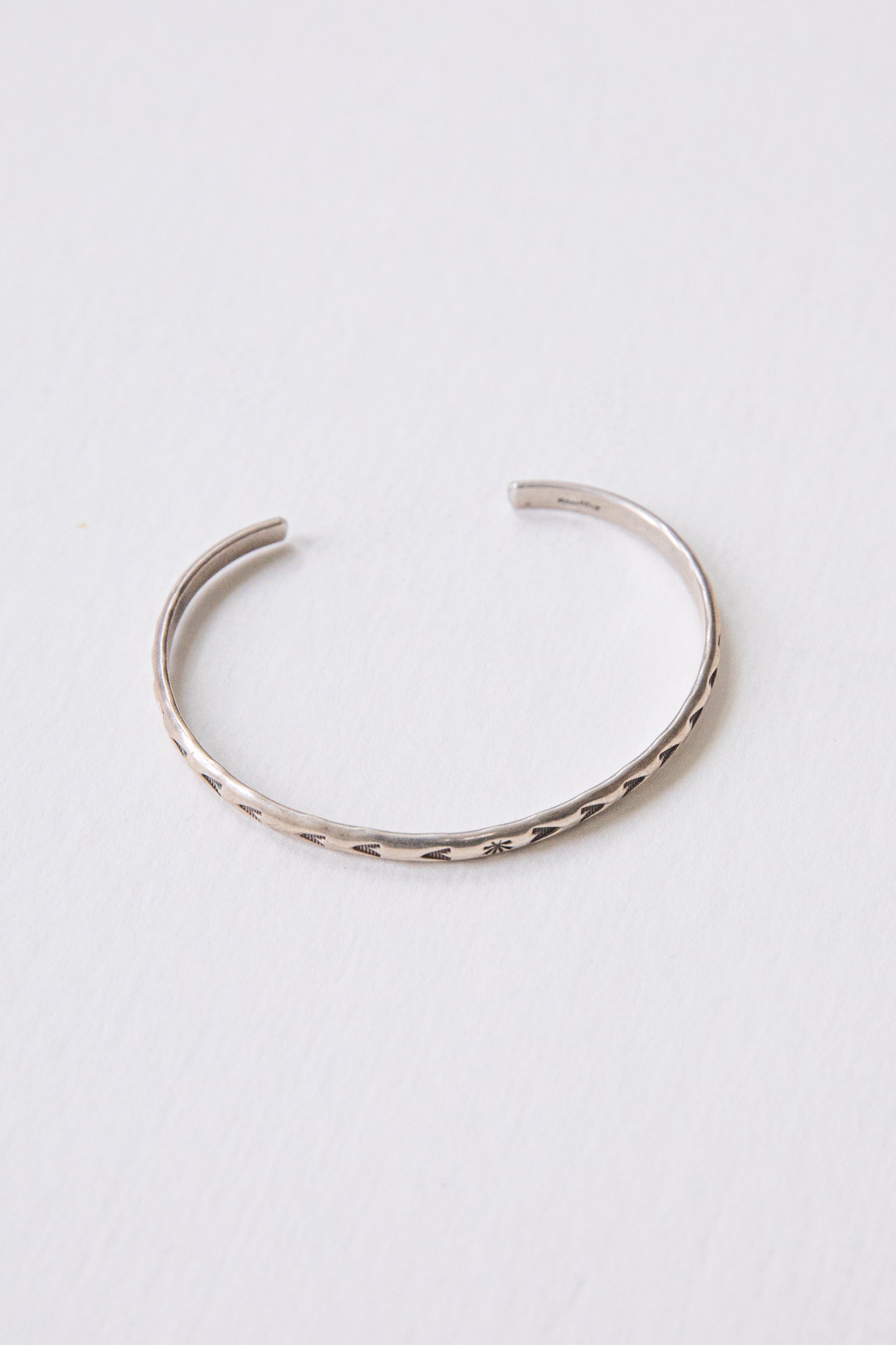 Stamped Arrow Sterling Cuff