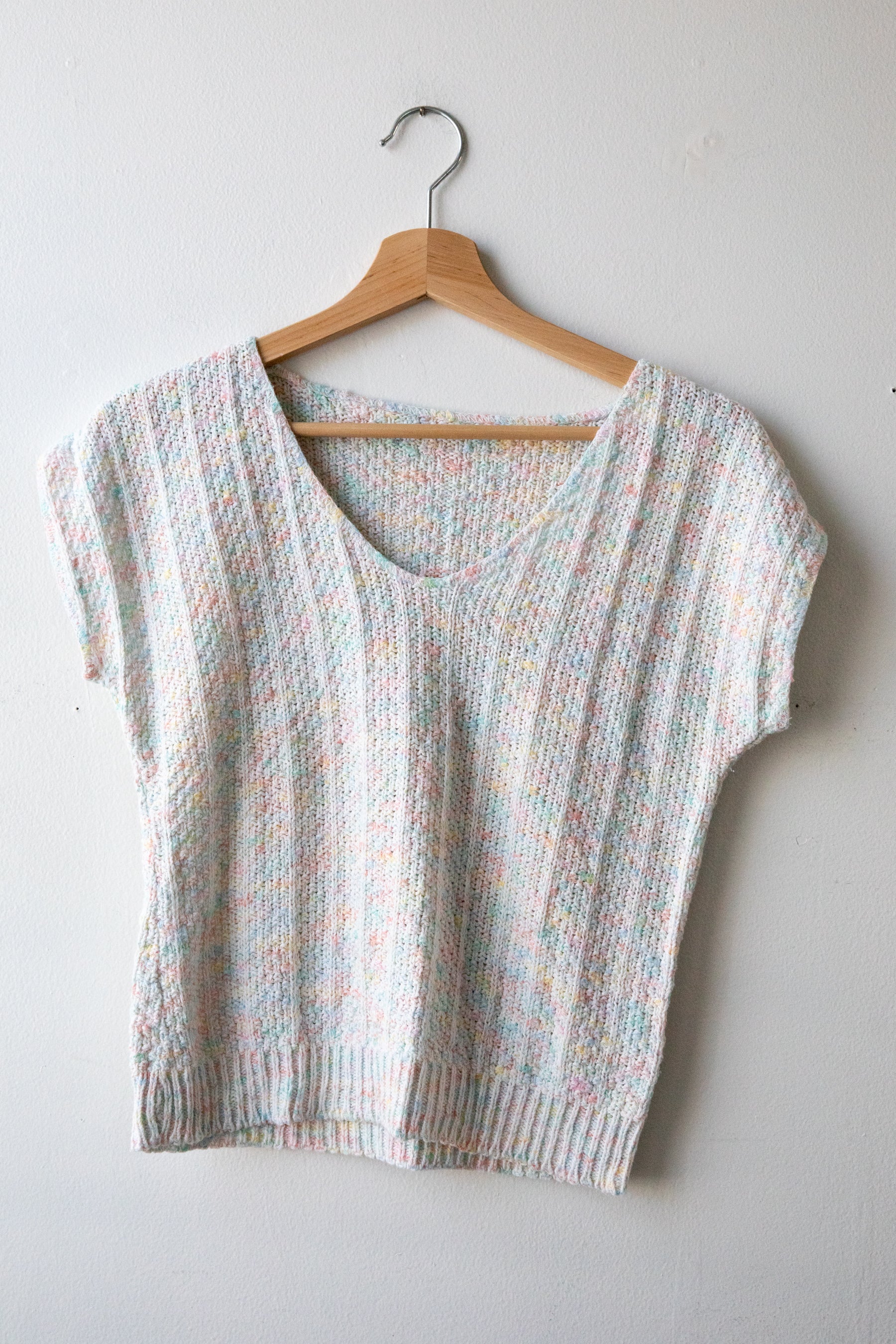 Pastel Rainbow Knit Top