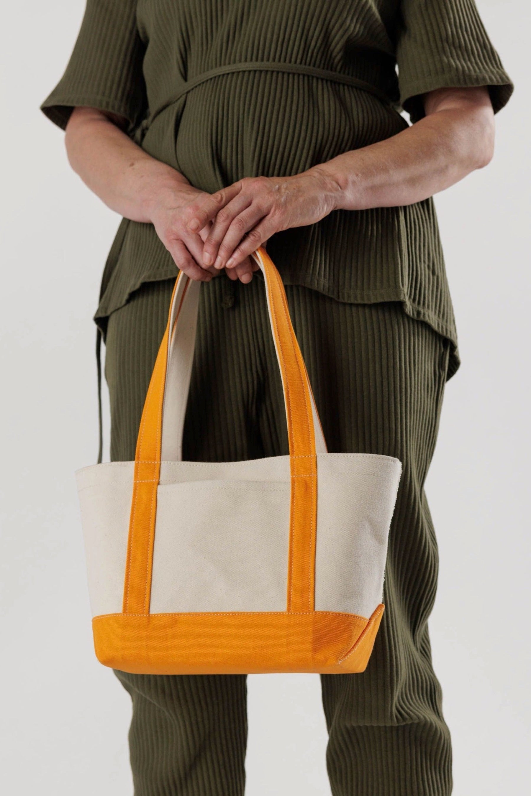 Small Tangerine Heavyweight Canvas Tote