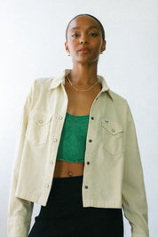 Rainy Day Cord Boxy Overshirt