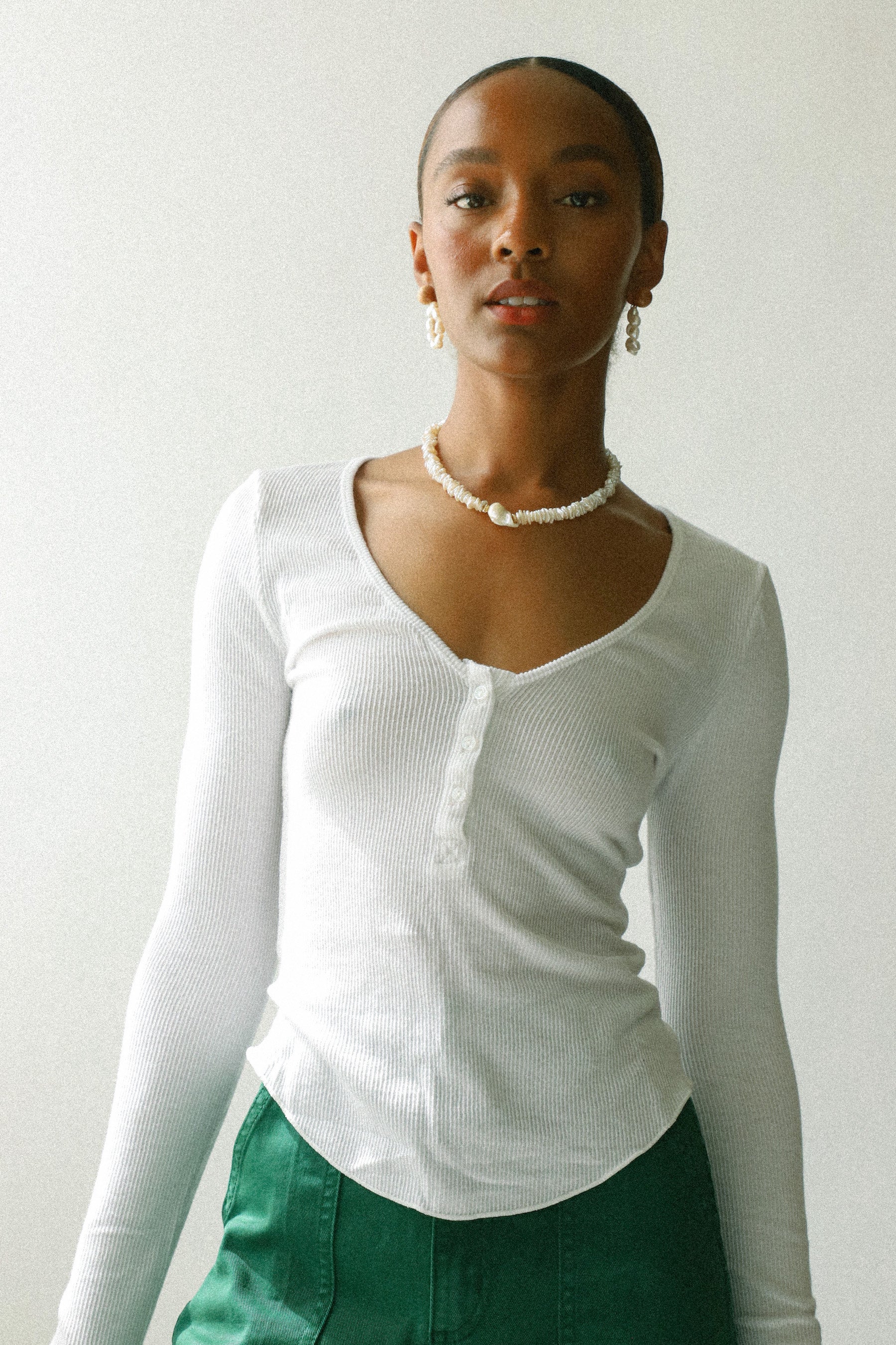 Ivory Keep It Basic Layering Top