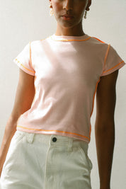 Light Pink + Orange Souvenir Tee