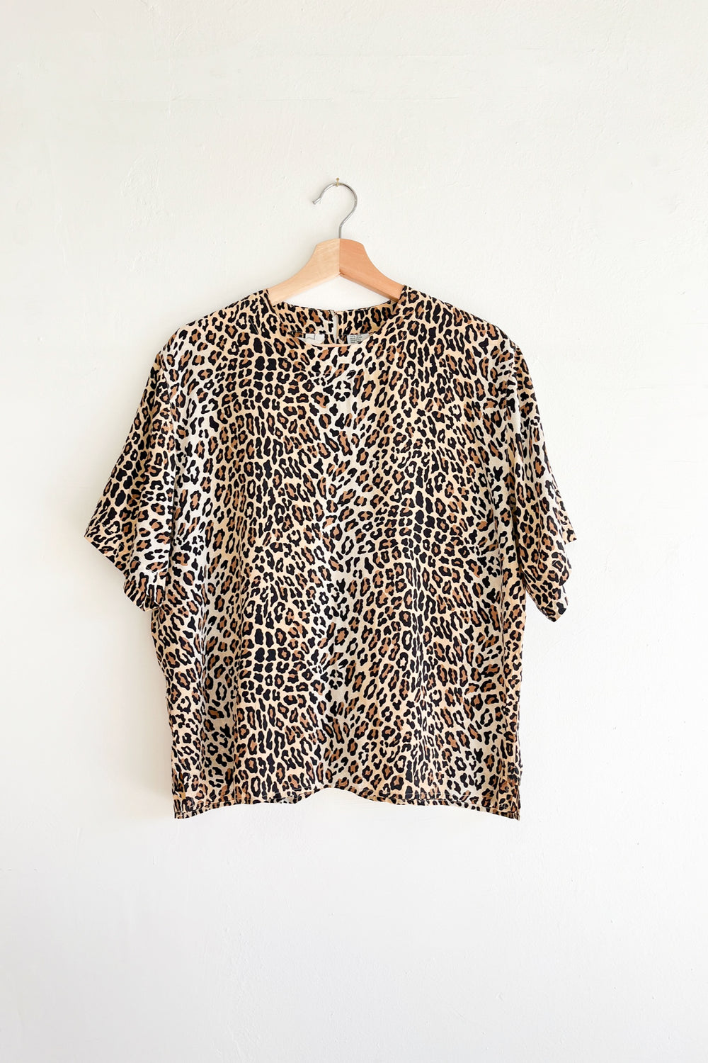 Silk Leopard Top