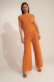 Orange Peel Beatrice Top