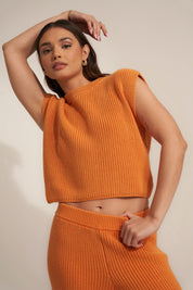 Orange Peel Beatrice Top