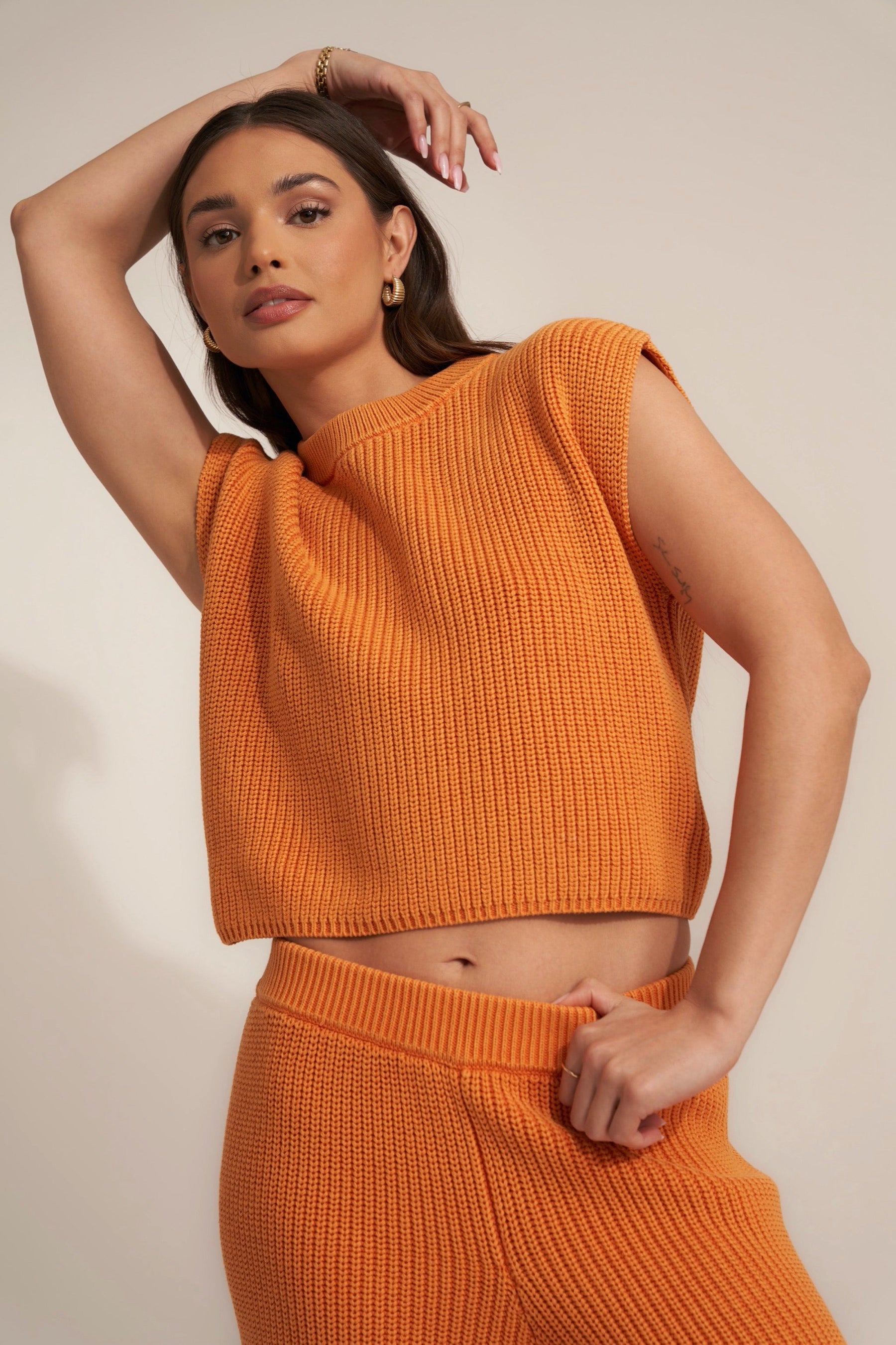 Orange Peel Beatrice Top