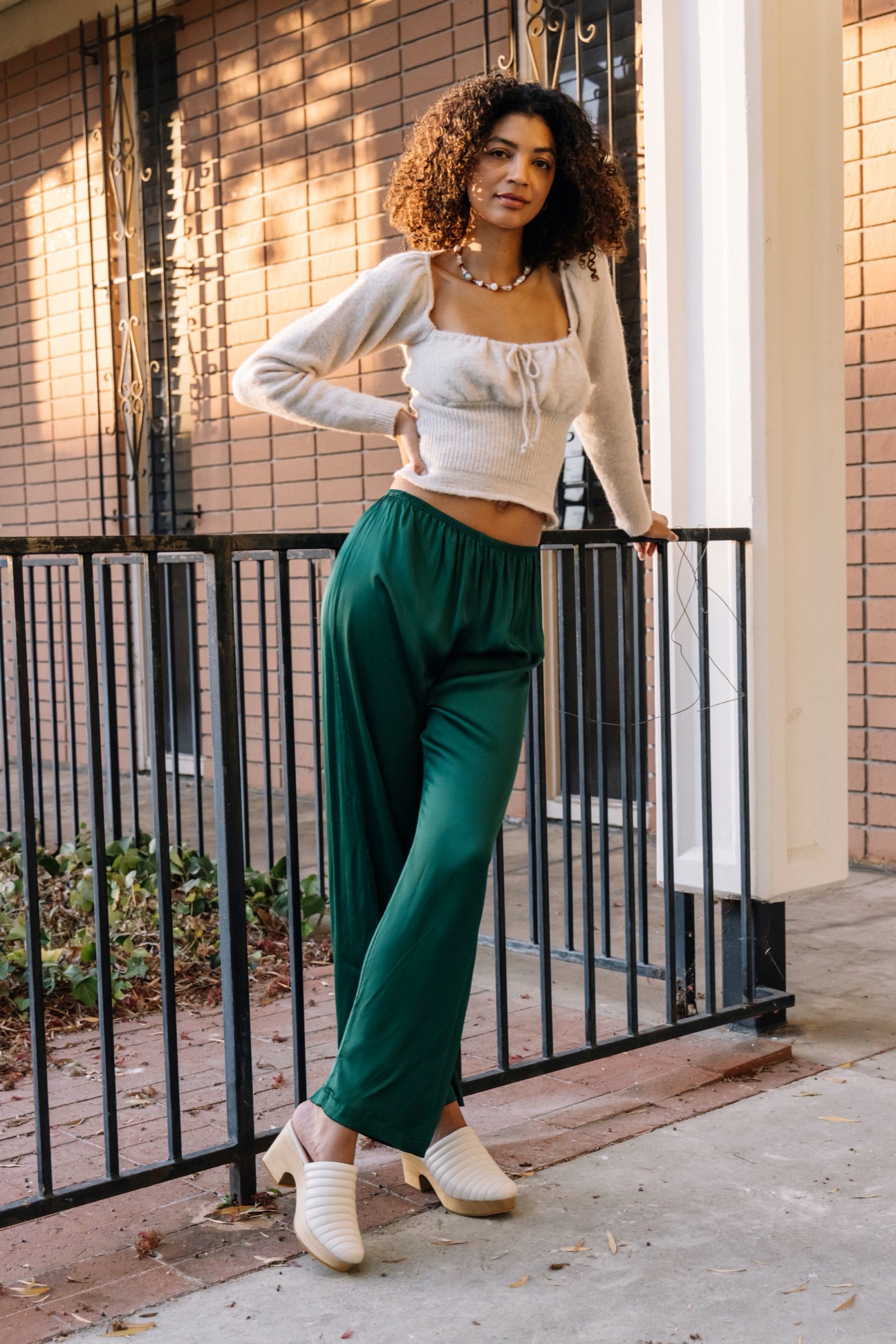 Vert Silky Simple Pant