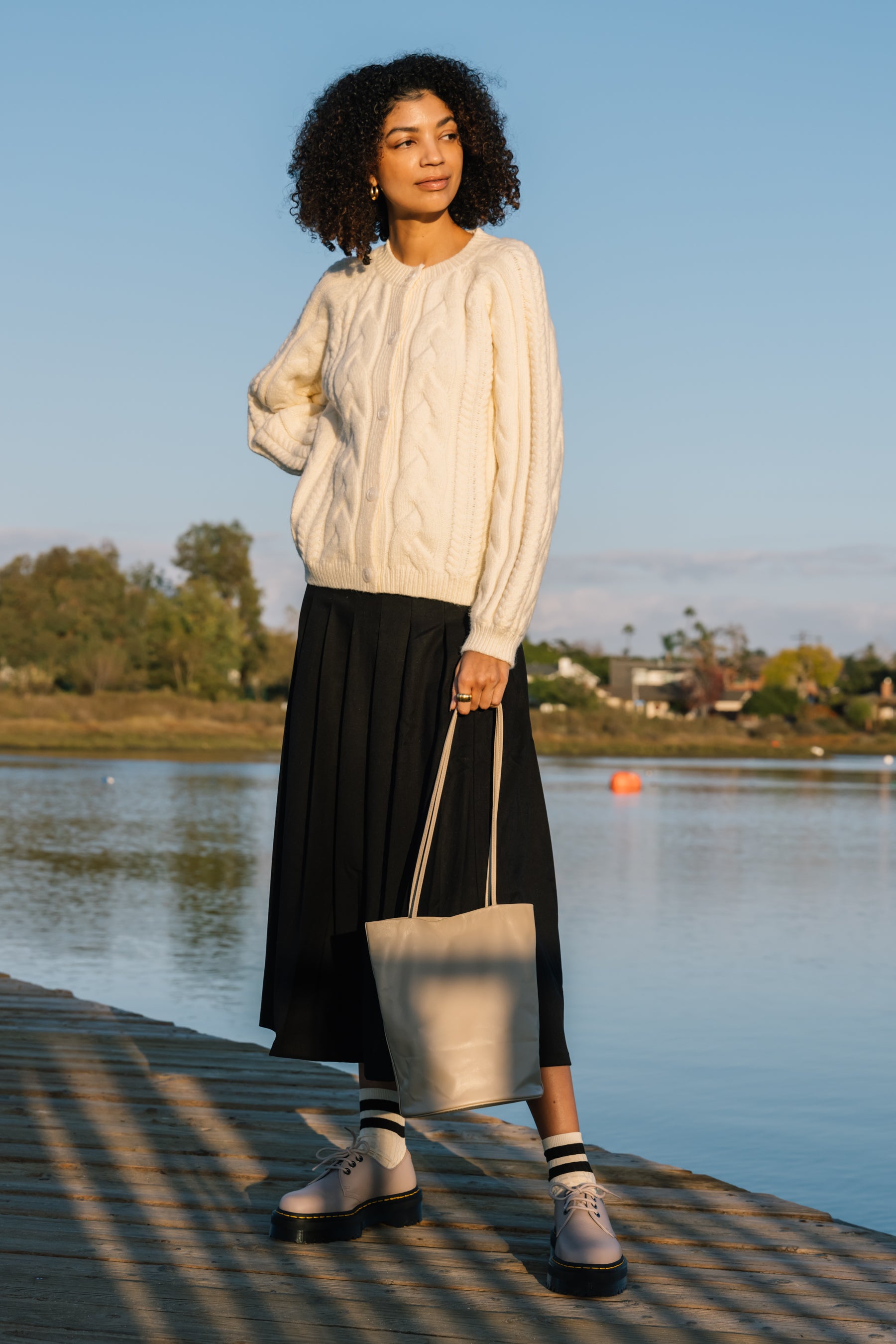 Cream Grace Cardigan