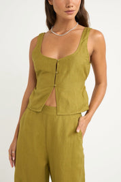 Olive Maya Vest Top