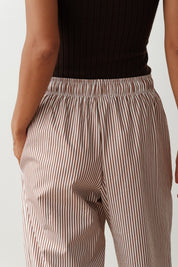 Espresso Stripe Pop Pant