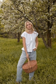 White Button Tank