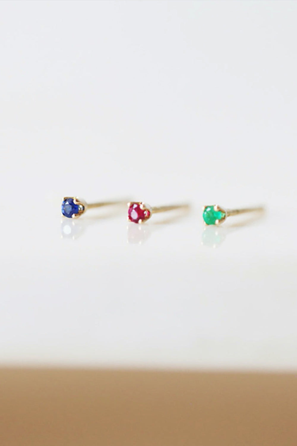 Emerald Baby Studs