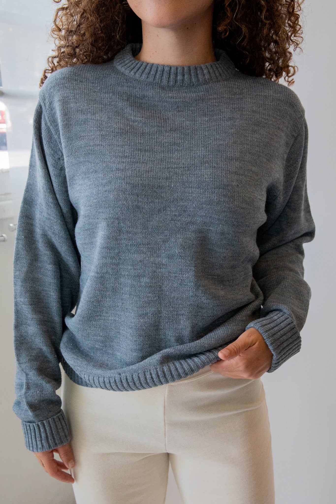 Blue Cox Wool Sweater