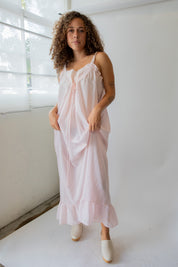 Pink Voile Slip Dress