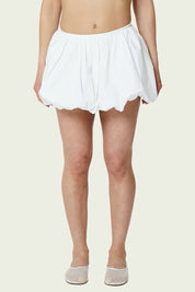 Cloud Poplin Mini Skirt