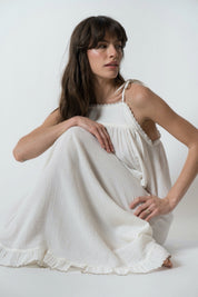 White Alaia Slip Dress