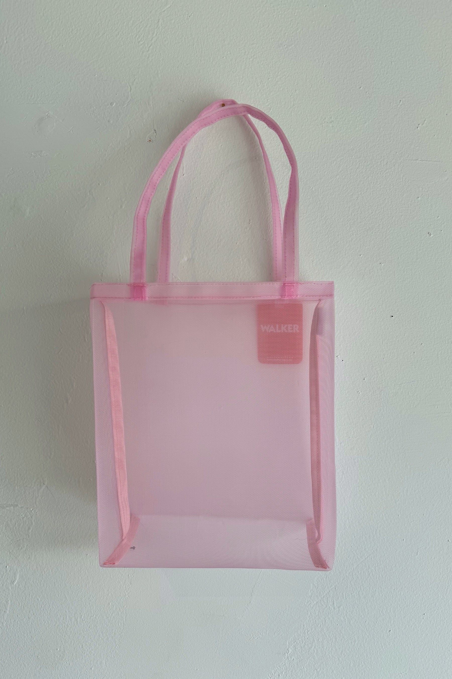 Pink Mesh Open Tote