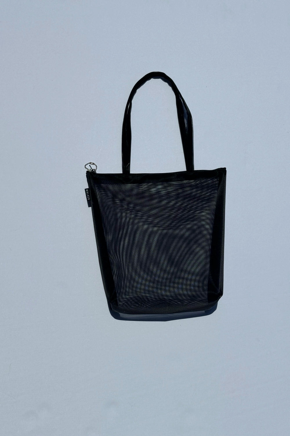 Black Mesh Zip Tote