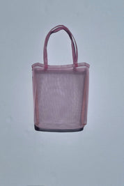 Pink Mesh Open Tote