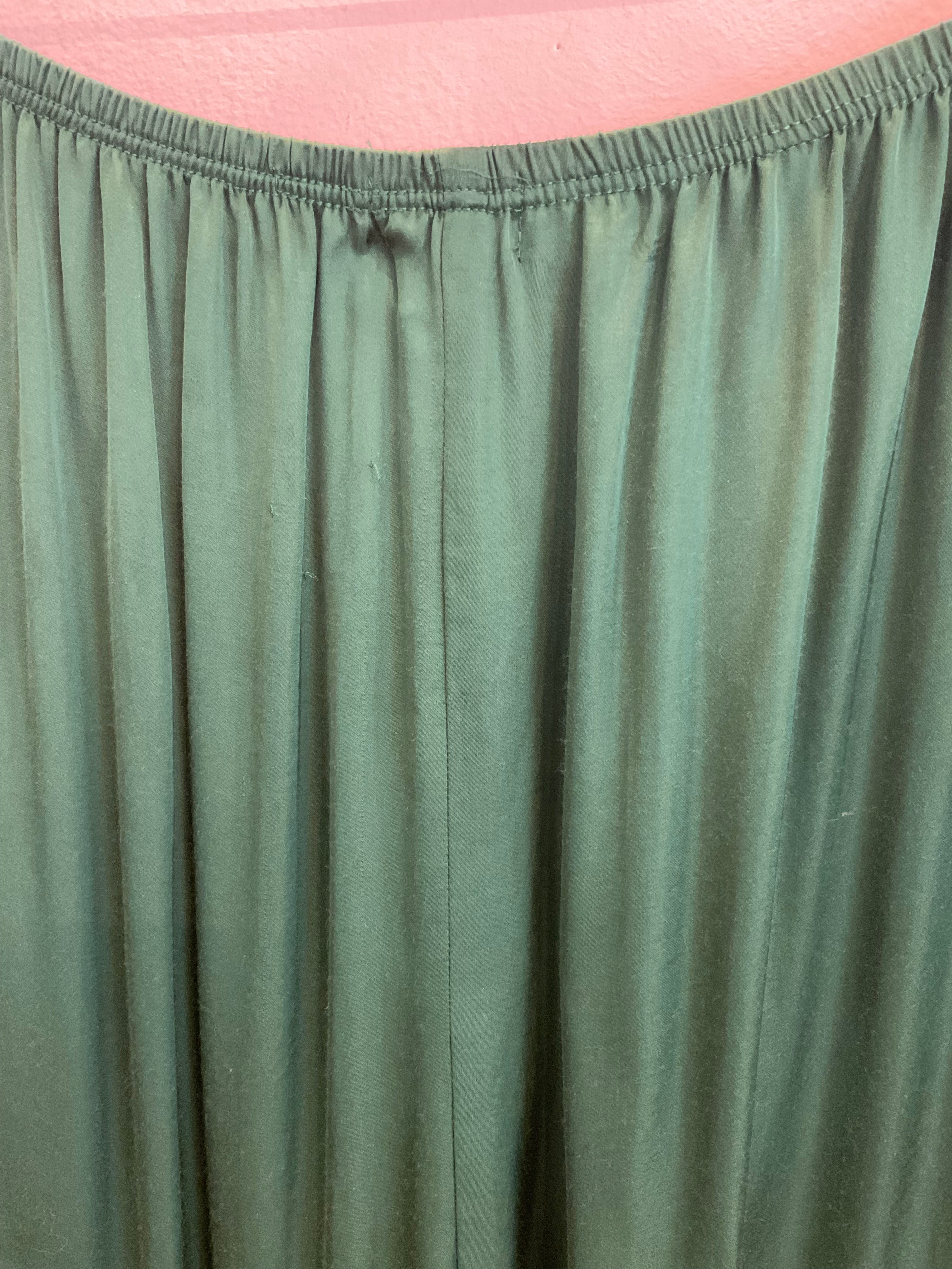 Damaged Vert Silky Simple Pant