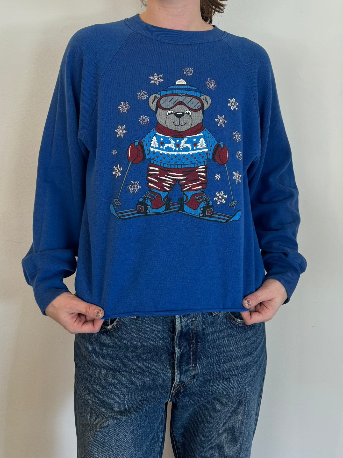 Skiing Bear Sweatshirt