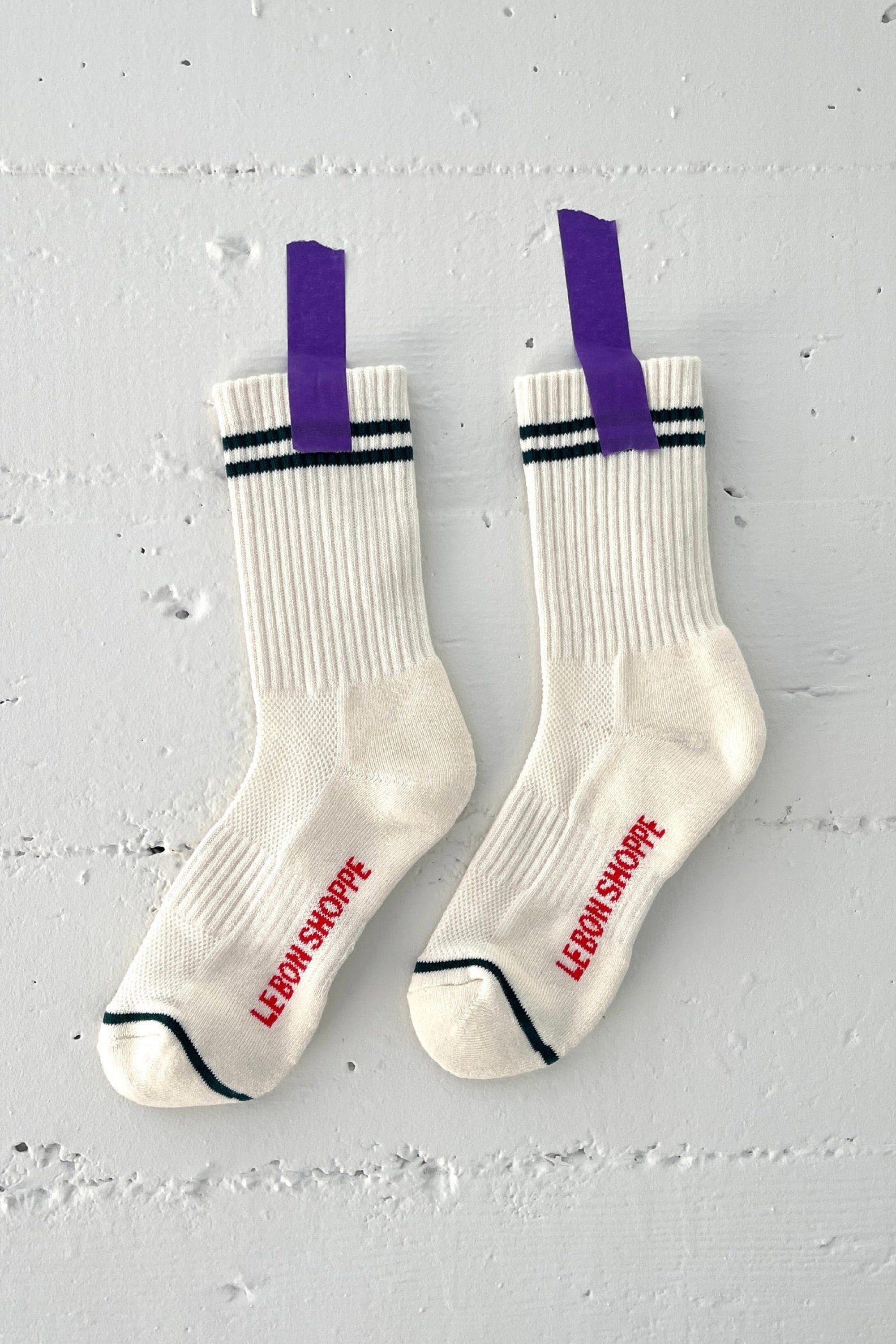 Parchment Boyfriend Socks