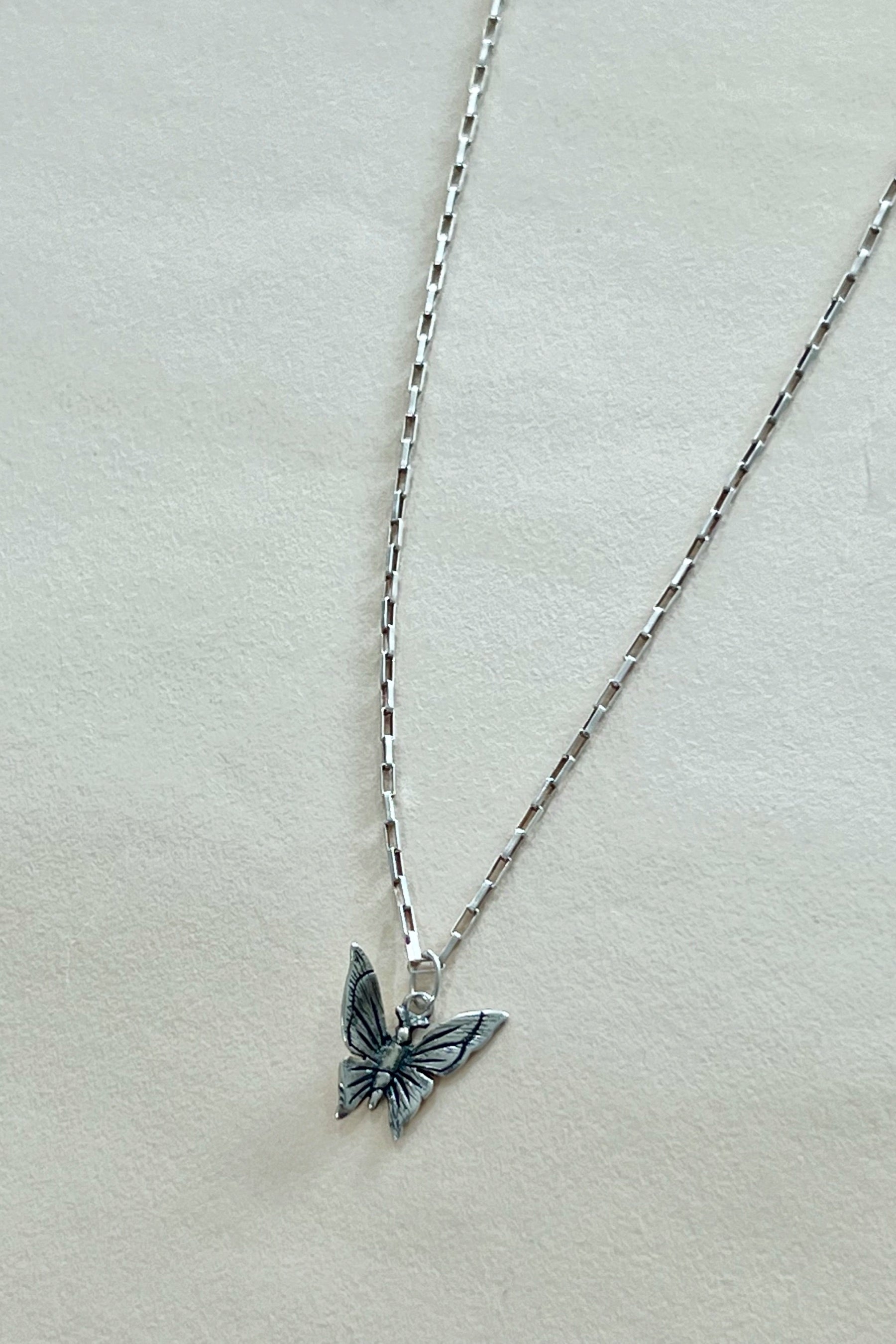 Silver Mariposa Necklace