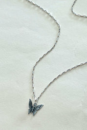 Silver Mariposa Necklace