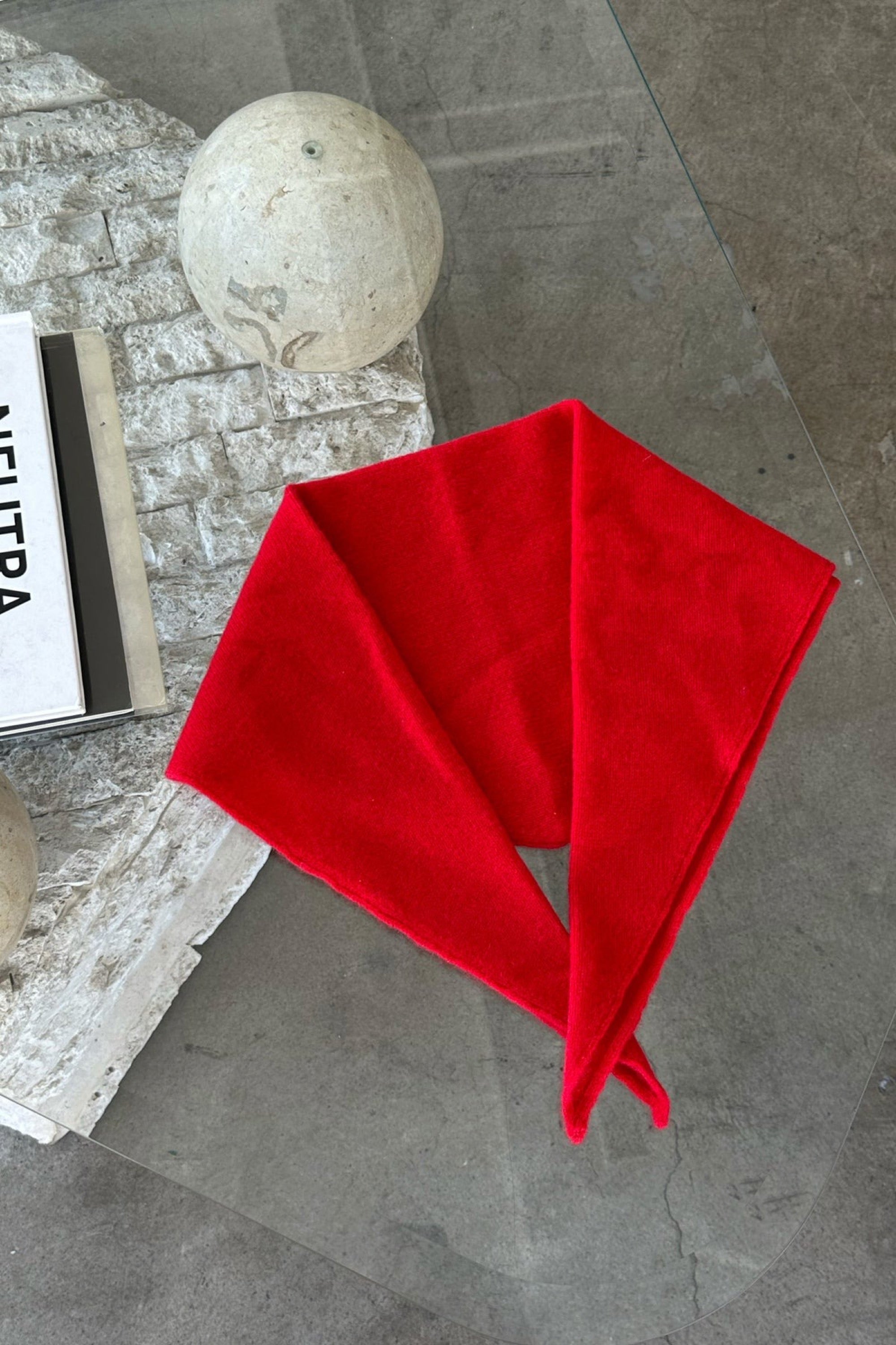 Red Cashmere Bandana