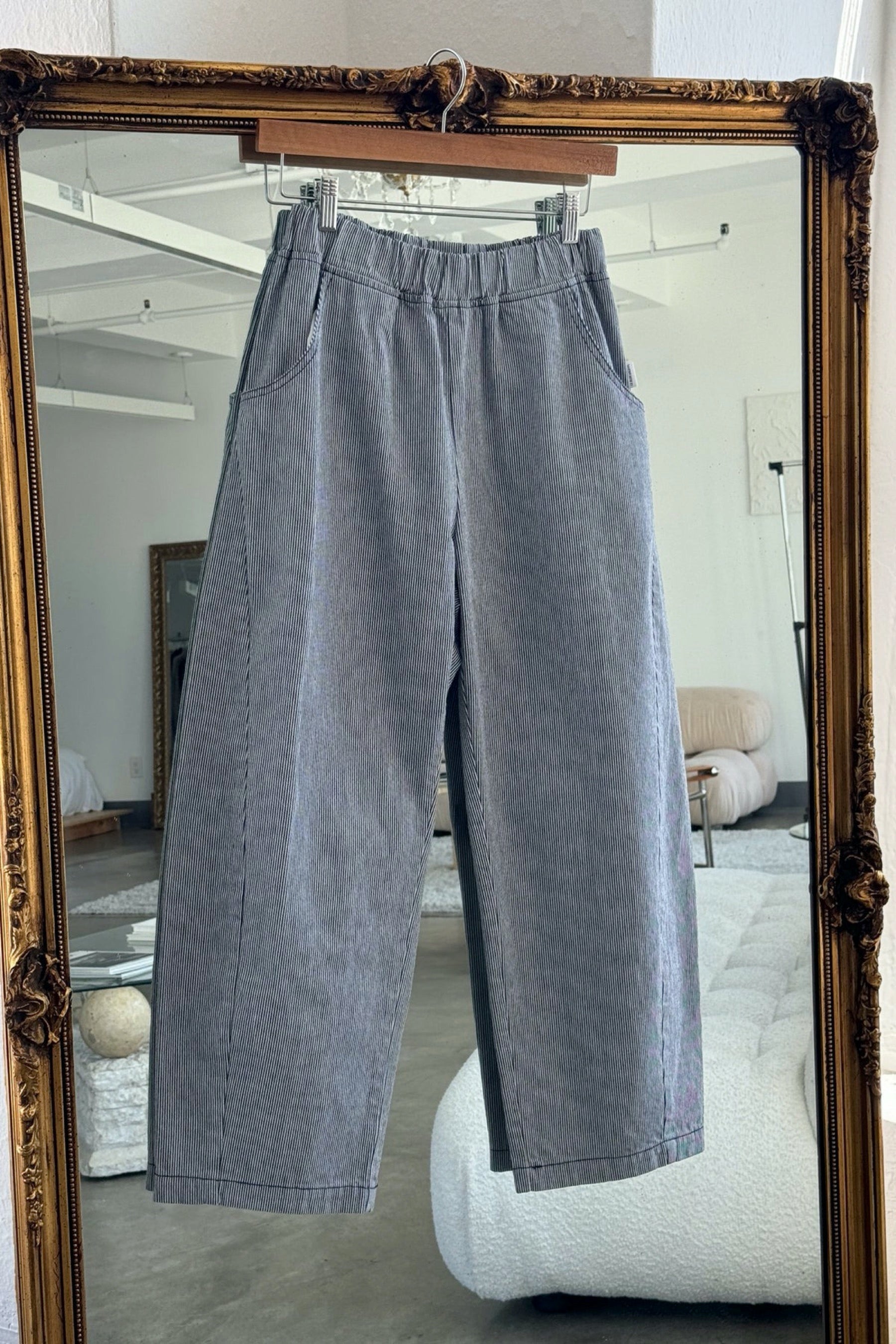 Blue Stripe Arc Pant