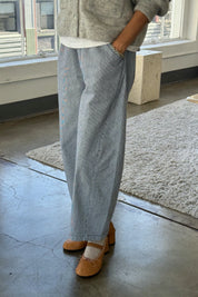 Blue Stripe Arc Pant