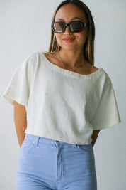 Boucle White Monet Top