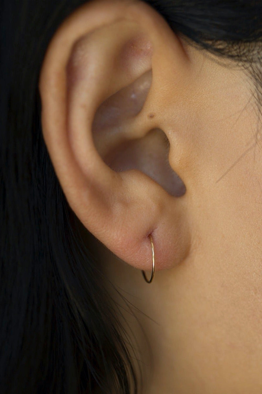 14k Gold Small LA Hoops