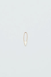 14k Mini Triangle Safety Pin Earring