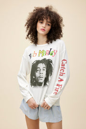 Bob Marley Catch A Fire L/S Tee