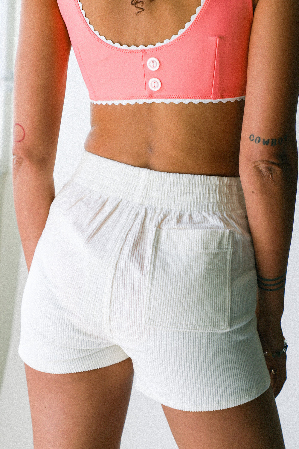 White Hammies Shorts