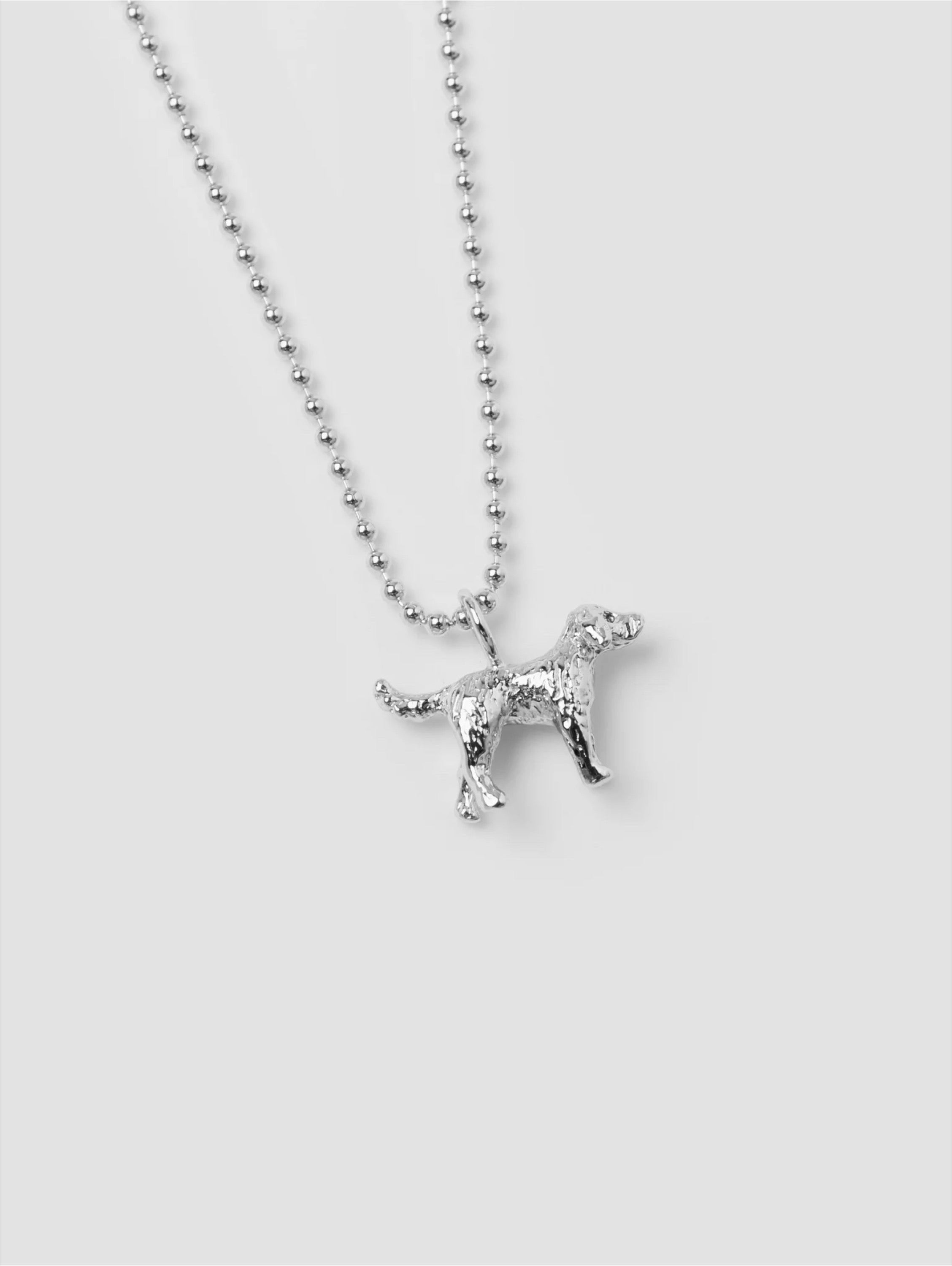 Silver Dog Necklace