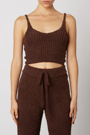 Chocolate Plush Sweater Tank