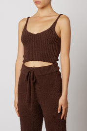 Chocolate Plush Sweater Tank