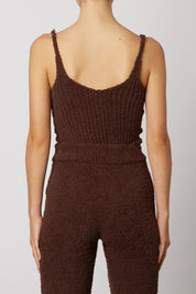 Chocolate Plush Sweater Tank