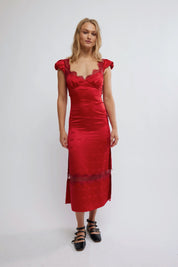 Red Dahlia Foolish Heart Dress