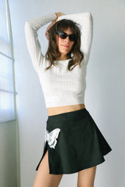 Black Auden Mini Skirt