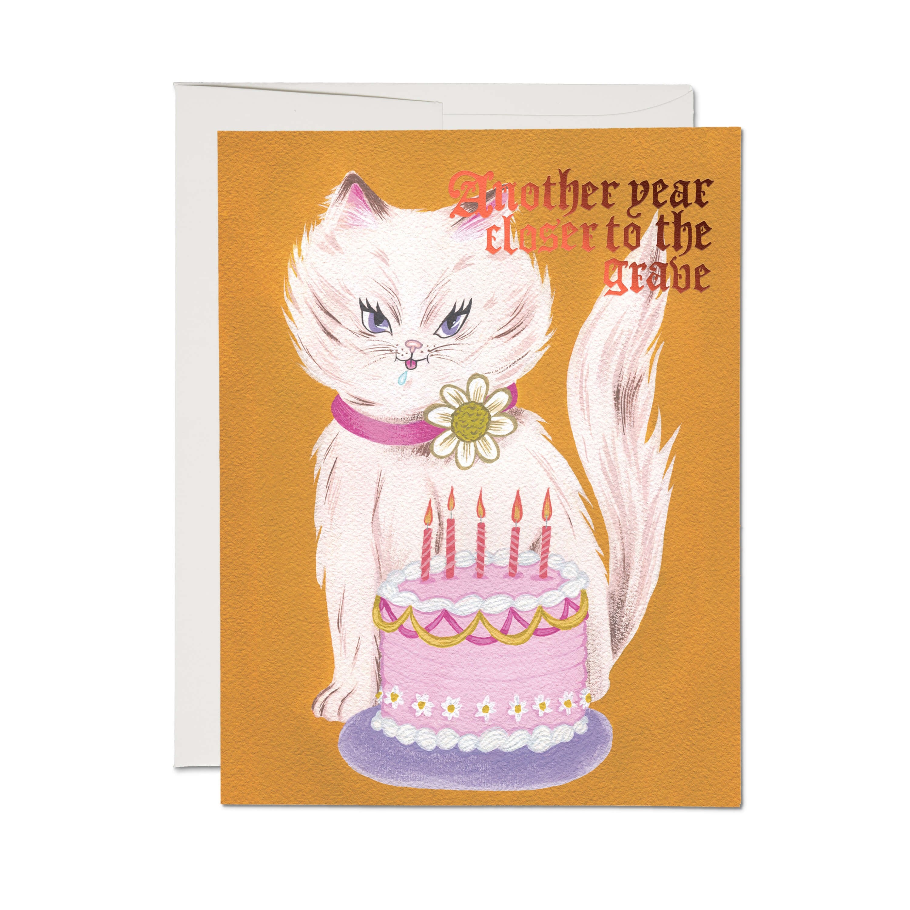 Kitty & Cake Birthday Card