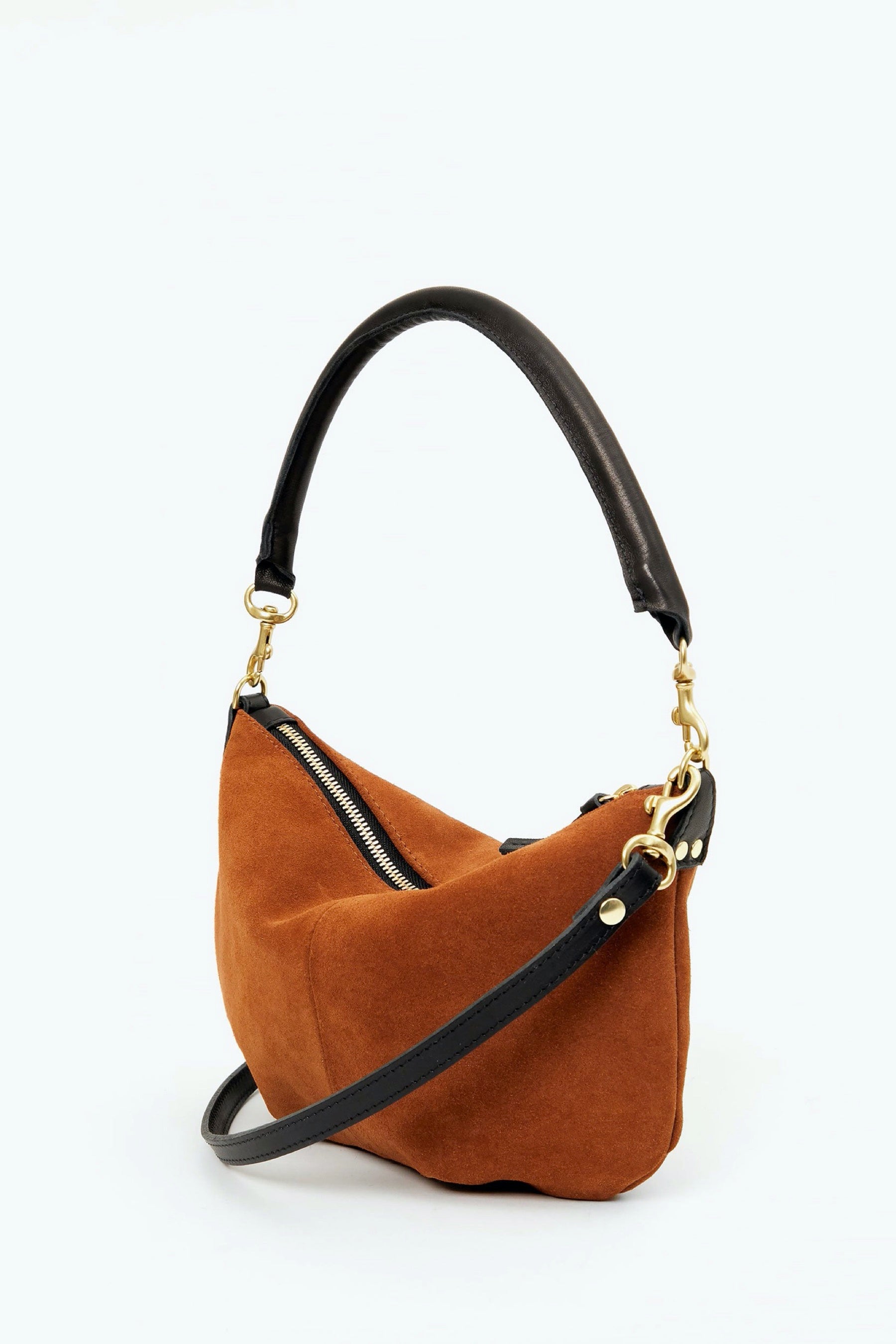 Chestnut Suede Petit Moyen Messenger