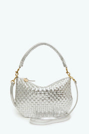 Silver Woven Checker Petit Moyen