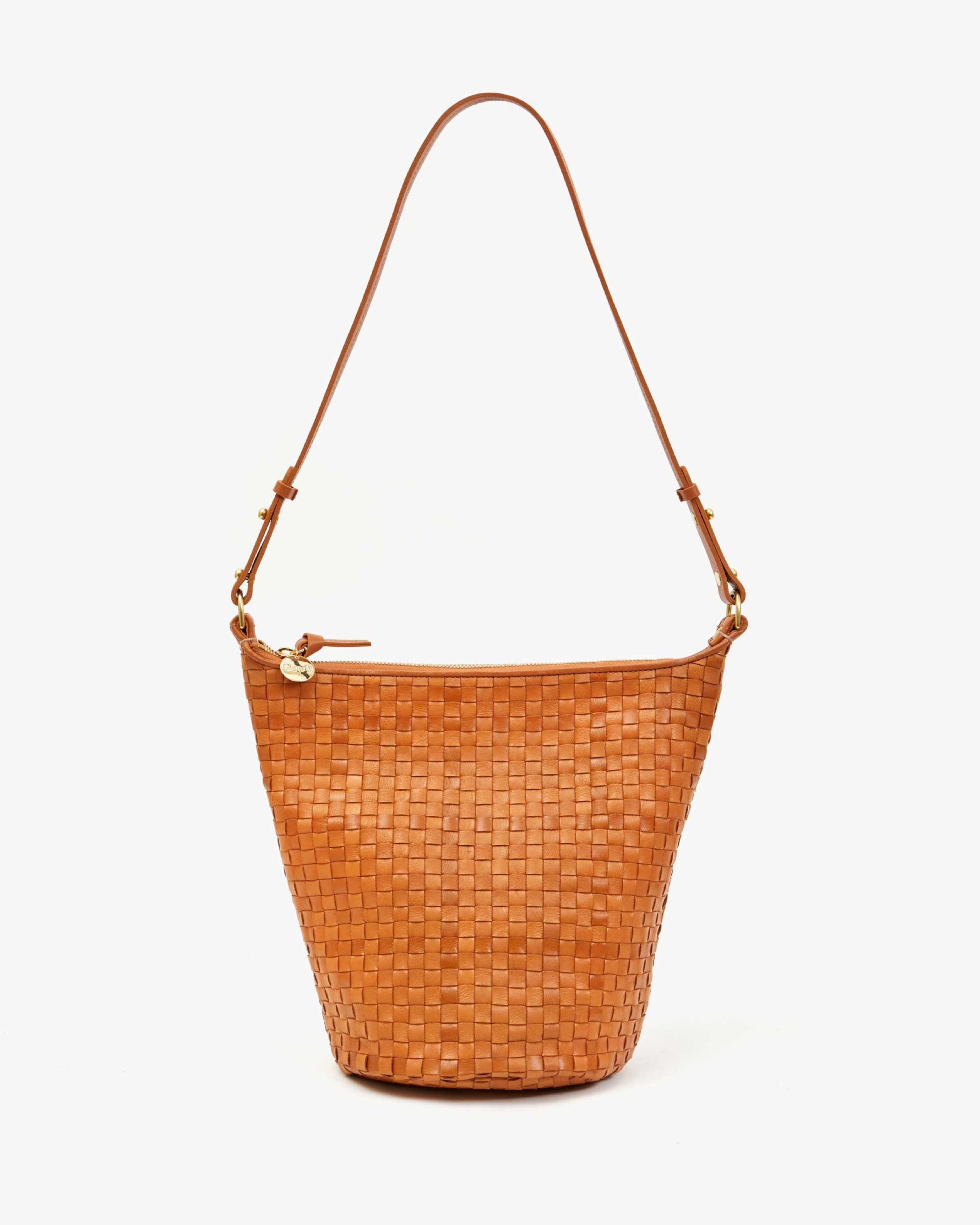 Natural Woven Checker Petite Jeanne Bag